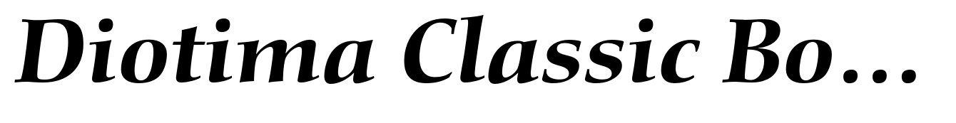 Diotima Classic Bold Italic